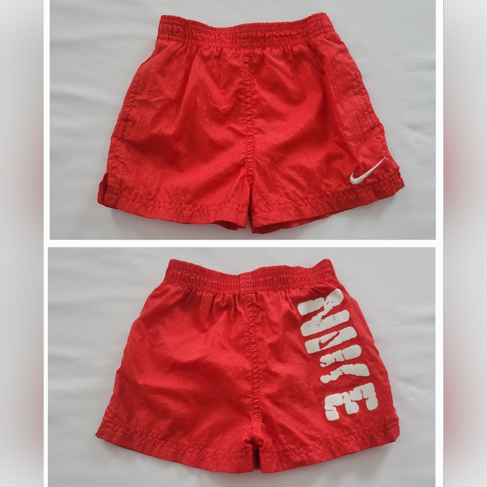 Vintage Nike Red Swim Trunks Shorts